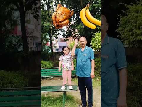 Darshika and Dada canโt eat chicken ๐ #shorts