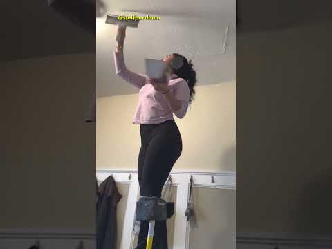 Incredible Drywall Diva Wows With Her Impressive Skills!