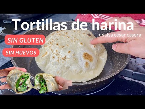 TORTILLAS DE HARINAS SIN GLUTEN !! SÚPER FLEXIBLES para hacer Wraps o Burritos