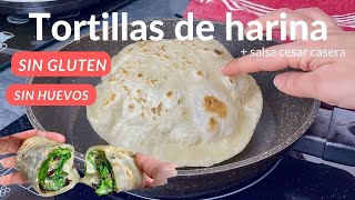 TORTILLAS DE HARINAS SIN GLUTEN !! SÚPER FLEXIBLES para hacer Wraps o Burritos