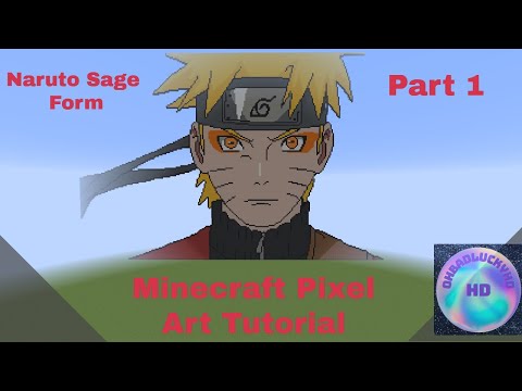 Naruto Minecraft Pixel Art Tutorial 09 21