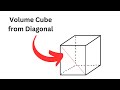 Understanding Cube Diagonals and Volume