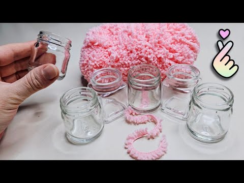 The Cutest Idea to Make Tiny Glass Jars Useful!🥰♻️