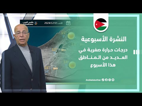 الأردن | درجات حرارة صفرية في العديد من المناطق وتوقعات هطول الأمطار في المملكة ! 🌧🥶