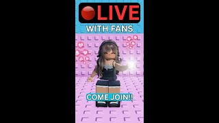 LIVE Playing Roblox With Every Fan (Troll is a pinning tower 5)