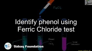Identify phenol using Ferric Chloride test