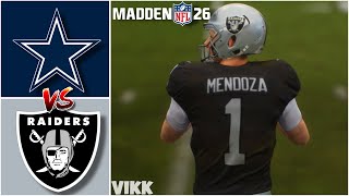 Cowboys vs Raiders Simulation | Madden 26 Free Agency Rosters