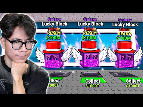 BI HUỲNH MỞ 100 LUCKY BLOCK ADMIN PHÁ ĐẢO STEAL A BRAINROT