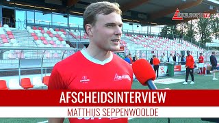 Screenshot van video Matthijs Seppenwoolde: "Ik heb hier alles meegemaakt" | Afscheidsinterview