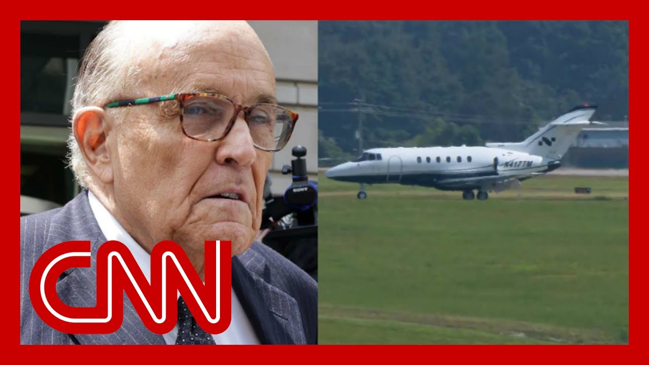 CNN reporter notices an important detail about the plane Giuliani traveled in