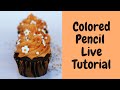 Colored Pencil Techniques for Halloween Cupcake Art