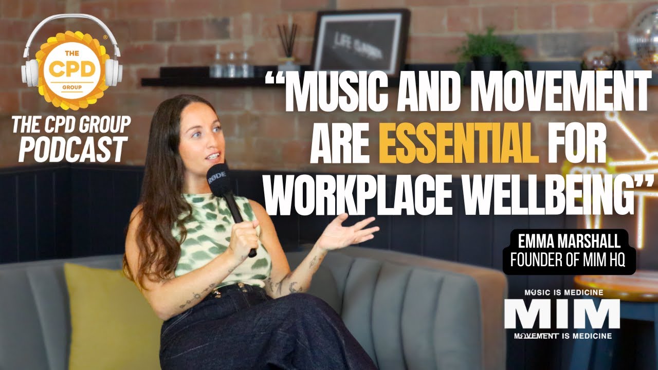"Music and Movement for Workplace Wellbeing = Essential | Emma Marshall from MIM HQ