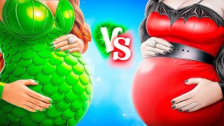 Schwangerer Vampir vs.  Schwangere Meerjungfrau! Meerjungfrau Und Vampir Werden Eltern!