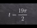 Coterminal Angles and Unit Circle
