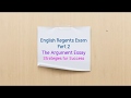 English Regents Argument Essay Strategies