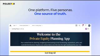 Private Equity Planning App on Anaplan | Fund Performance, Waterfall & Scenario Modelling