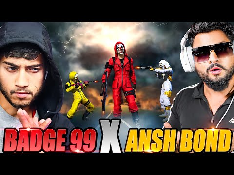 BADGE 99 X ANSH BOND 😱 VS V Badge Streamer Shocked आजा Badge 99 1 vs 50 में !! 😤