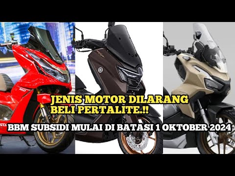 BREAKING NEWS‼️YAMAHA NMAX TURBO HONDA PCX 160 HONDA VARIO 160 DLL KENA DAMPAK REGULASI BBM SUBSIDI