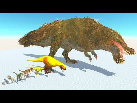 Deinonychus of Evolution vs All Dinosaur Fights Brachiosaurus Godzilla Animal Battle Simulator ARBS