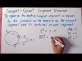 Tangent and Secant Segment Theorem