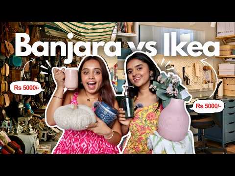 ₹5000 in BANJARA vs ₹5000 in IKEA 😱Shopping Challenge+Vlog