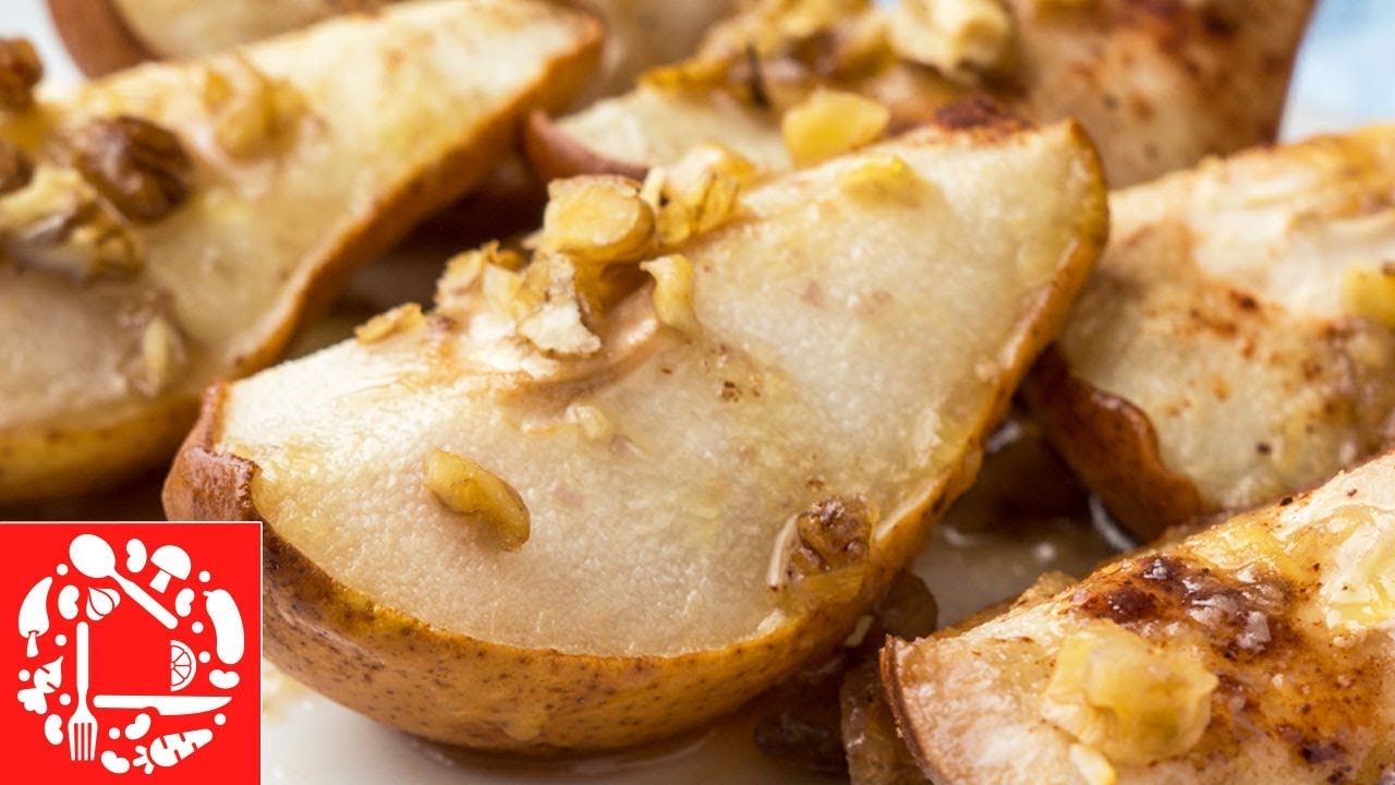 Безумно вкусный и легкий десерт Запеченные груши с медом и корицей