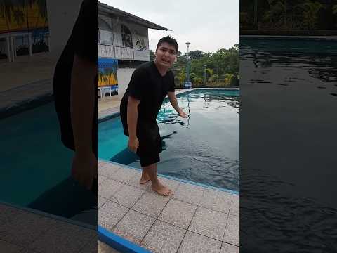 Crucé toda la piscina para debajo del agua 💦🌊