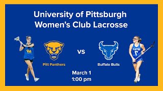 University of Pittsburgh Women's Club Lacrosse vs Buffalo