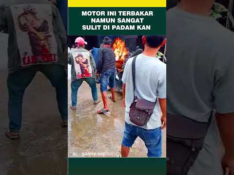 Motor terbakar sangat sulit dipadamkan #shorts