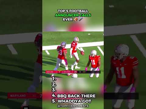 Top 5 Football Announcer Calls Ever! #nfl #nflfootball #nflplayoffs #collegefootball #sports #cfb