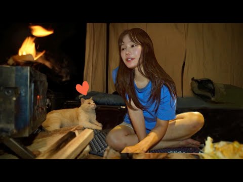혼자 캠핑가면 즐거운 이유① (부제: 고양이와 같이 밥먹는 79사이) / 소소한 행복이 크게 다가오는 날 / 솔로캠핑ASMR