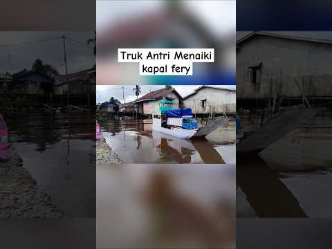Bahaya❗ Truk Naik Kapal Fery Kecil