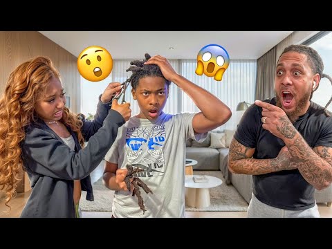 QJ Finally CUT OFF All Of HIS LOCS *New Look Revealed* 😍