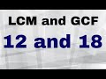 Finding GCF and LCM Concepts