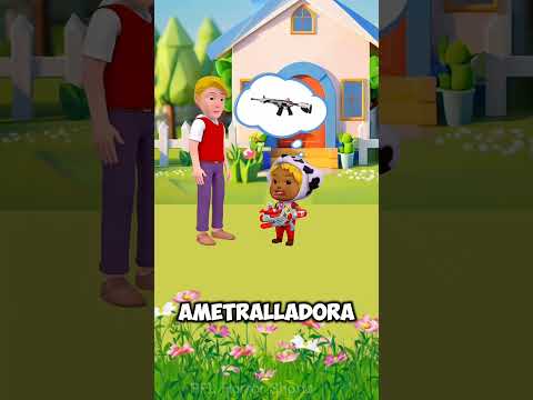 "¿¡Niño pasa de pistola de agua a ametralladora?! | ¡Divertido giro familiar!"🥵😳#mexico #shorts