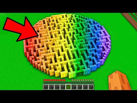 ¡Encontré el LABERINTO MÁS PEQUEÑO en Minecraft! ¿Qué hay DENTRO del LABERINTO MÁS PEQUEÑO?😨