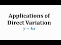 Direct Variation and Weight Relationships