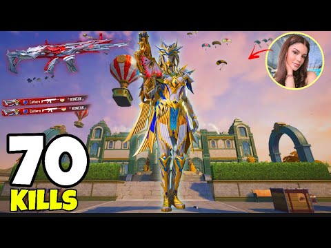 70 KILLS !! Wow!😈 NEW MODE BEST AGGRESSIVE RUSH GAMEPLAY w/ FULL PHAROAH XSUIT🔥 BEST GIRL PLAYER