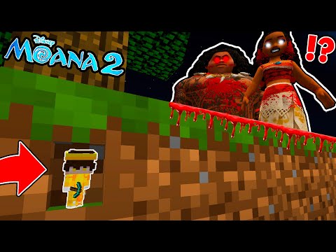 ME HICE pequeño para ROBAR y ESCONDERME de MOANA 2.EXE en Minecraft 🤫 | MOANA 2 Pelicula