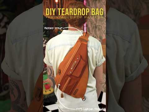 DIY Teardrop Sling Bag | PDF Pattern | Easy Project #diy #sewing #teardrop #slingbag #bagmaking
