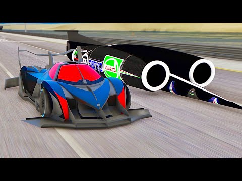 Thrust SSC vs Devel Sixteen GTR-S Penta Turbo - Special Stage Route X