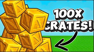 I opened 100 Exotic Cosmetic Crates in Grow A Garden.....
