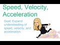 Exploring Speed, Velocity, and Acceleration Concepts