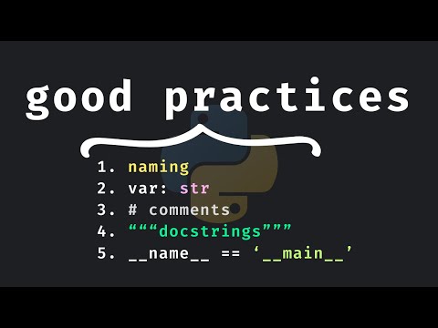 5 Good Python Practices