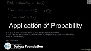 Application of Probability