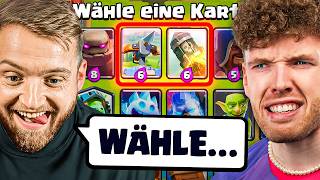 😱🤯TRYMACS WÄHLT MEINE KARTEN, BIS ICH RAUSFLIEGE... (Katastrophe?) | Clash Royale Deutsch