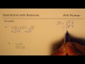 Simplifying Radicals and Expressions