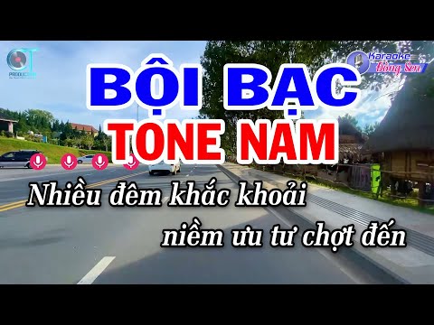 Karaoke Bội Bạc Tone Nam ( Bm ) Nhạc Sống Mới || Đồng Sen Karaoke