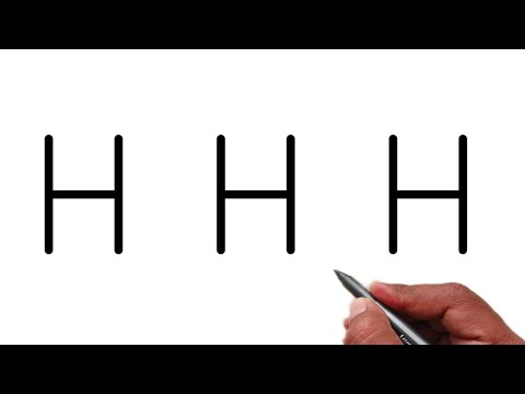 Santa Claus Draring From Letter H | Easy Christmas Drawing | letter drawing video