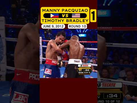 Manny Pacquiao 🇵🇭 VS 🇺🇸 Timothy Bradley 1 | June 9, 2012 | ROUND 10
